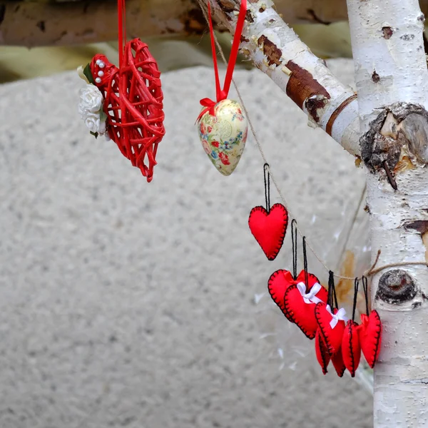 Red hearts for sale — Stock Photo, Image