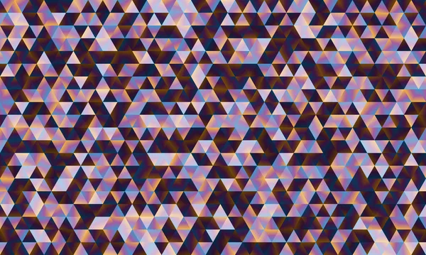 Abstract multicolor achtergrond, geometrisch patroon van driehoeken in blauw-paars-geel verloop — Stockvector