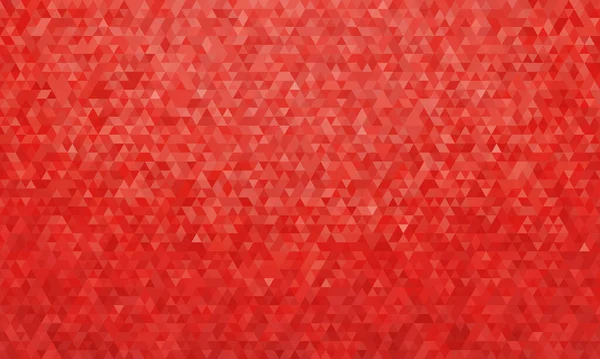 Fundo geométrico abstrato, padrão de triângulos em vermelho — Vetor de Stock