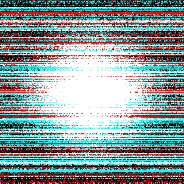 Glitch abstract vector background with bleached center - Stok Vektor