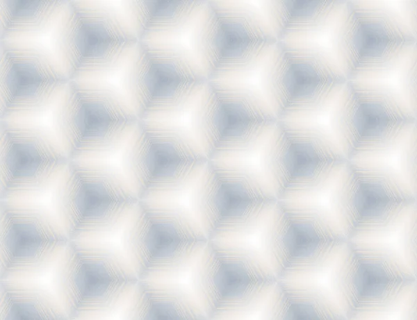 Nahtlose abstrakte weiße und hellgraue texturierte geometrische Würfelmuster — Stockvektor