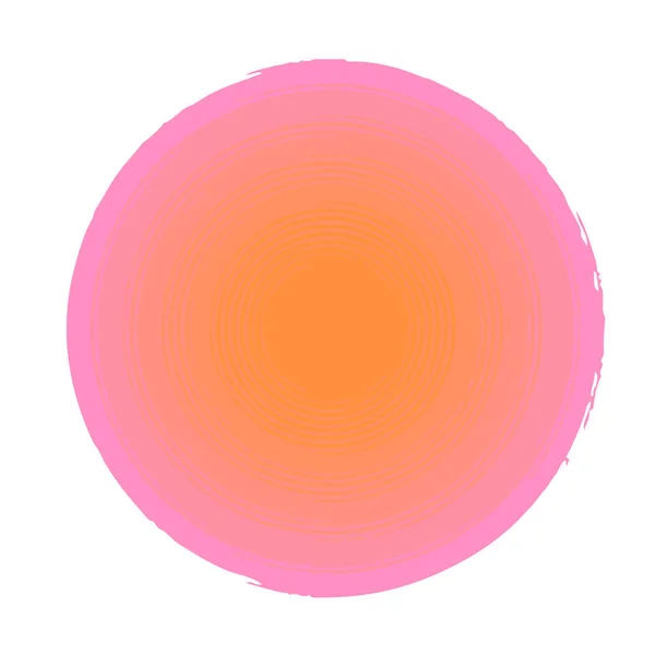Cercle arrière-plan vectoriel cercles concentriques dans le style grunge — Image vectorielle