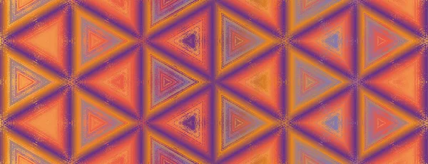 Sem costura abstrato multi colorido padrão caleidoscópio roxo, laranja, amarelo texturizado — Vetor de Stock