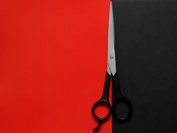 Перукарські Ножиці Робочому Столі — стокове фото