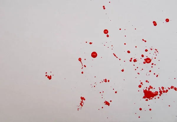 Red Paint White Paper — Stock Photo, Image