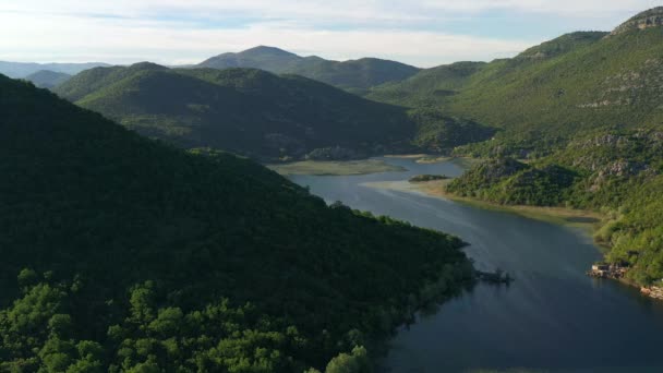 Baia Karuc Nel Parco Nazionale Del Lago Skadar Montenegro — Video Stock