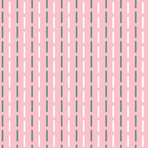 Vector grüne und weiße Naht nahtlose Muster Hintergrund auf rosa Oberfläche Vektorgrafiken