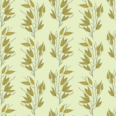 Vektör yeşili brunch 'ı yarım ton arkaplansız bırakır