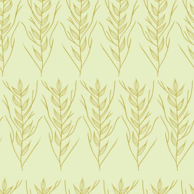 Vektör yeşili brunch 'ı yarım ton arkaplansız bırakır