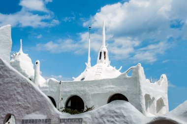 Punta del Este Uruguay Atlantik sahil yakınındaki Casapueblo görünümünü