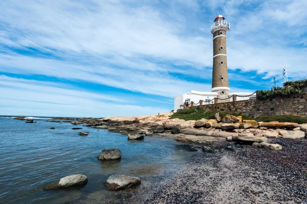 Fyren i jose ignacio nära punta del este, uruguay — Stockfoto