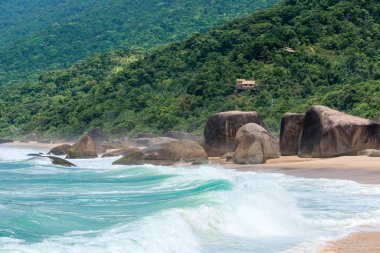 Beach in Trinidade - Paraty, Rio de Janeiro state, Brazil clipart