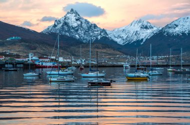 Ushuaia bağlantı noktası, Tierra del Fuego, Patagonia, Arjantin