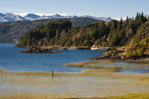 Jezero Nahuel Huapi, Patagonia Argentina, od Panoramic bod nea — Stock fotografie