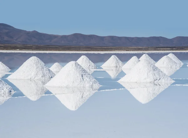 Lago Salado - Salar de Uyuni en Bolivia — Foto de Stock