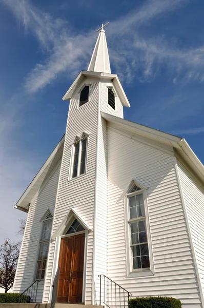 Rural Church, Midwest, Ohio, near Akron, USA — Stock Photo, Image