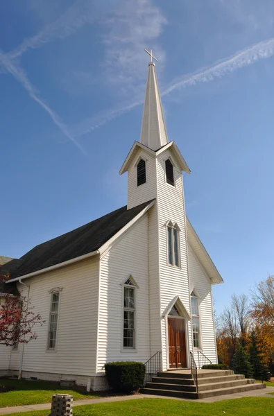 Rural Church, Midwest, Ohio, near Akron, USA — Stock Photo, Image