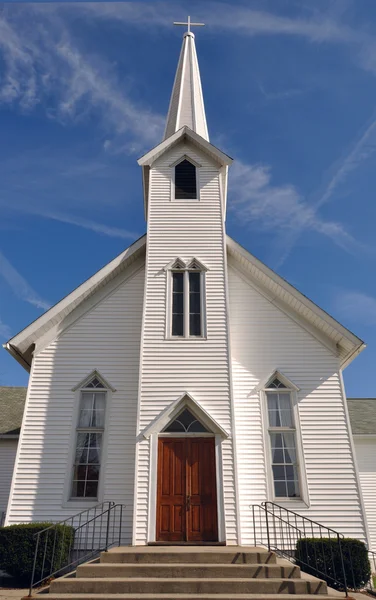 Rural Church, Midwest, Ohio, near Akron, USA — Stock Photo, Image