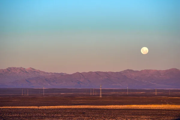 満月、チリのアタカマ砂漠 — ストック写真