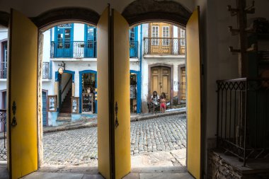 Görünümü, unesco dünya mirası şehir, Ouro Preto'daki 