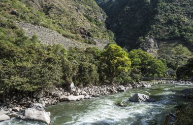 Aguas Calientes, kutsal Machu Picchu dağ, Peru