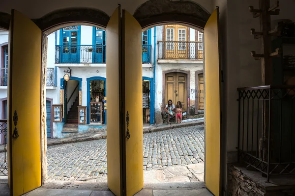 Veduta della città unesco patrimonio mondiale di Ouro Preto — Foto Stock