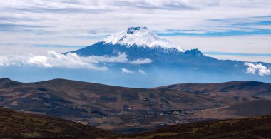 Cotopaxi volcano over the plateau, Andean Highlands of Ecuador,  clipart