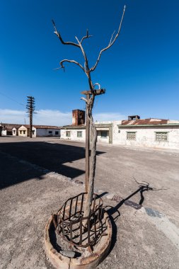 Ghost Town Humberstone in Atacama, Chile clipart