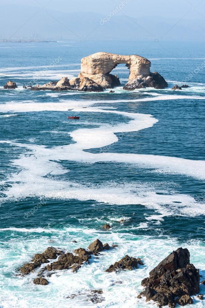 Arch Rock Formation in La Portada National Reserve - Chile