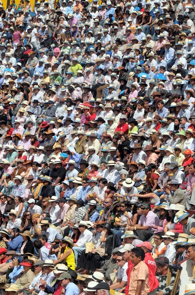 Multitud ver corridas de toros — Foto de Stock