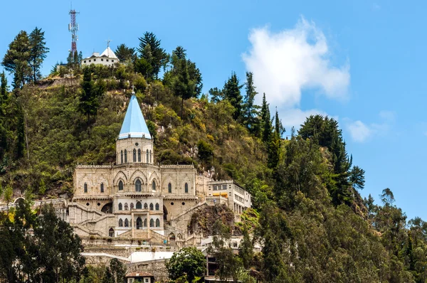 Famous Biblian's Santuario de la Virgen del Rocio, Ecuador — Stock Photo, Image