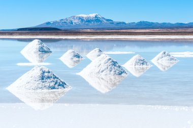 Salt lake Uyuni in Bolivia clipart