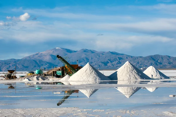 jujuy tuz çölünde Salinas grandes Arjantin And Dağları üzerinde olduğunu