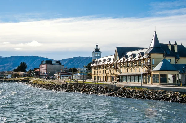 Puerto Natales en el Estrecho de Magallanes, Patagonia, Chile — Foto de Stock