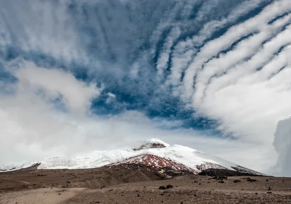 Volcan Cotopaxi au-dessus du plateau, Hautes terres andines de l'Équateur — Photo