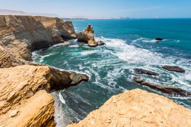 Cathedral Rock Formation, Paracas National Reserve in Peru clipart