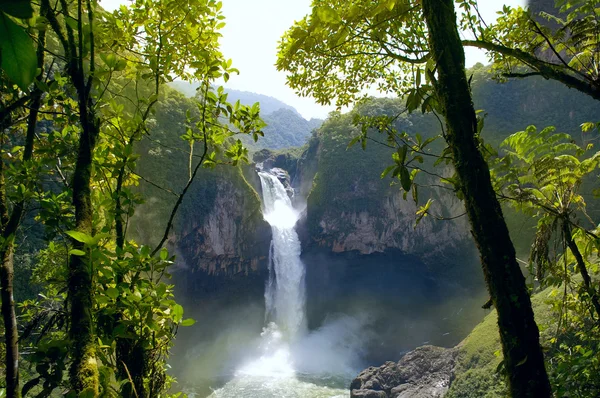 San Rafael Falls. De grootste waterval in Ecuador — Stockfoto