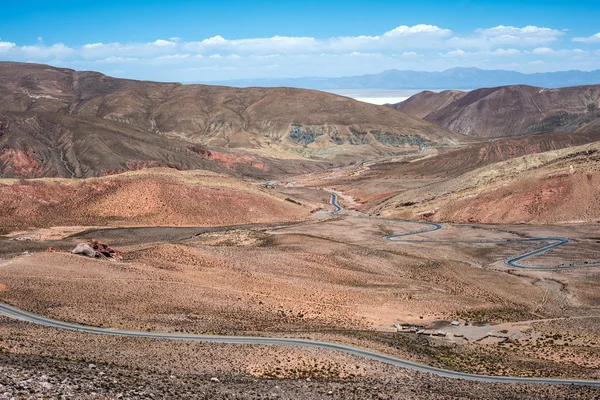 Noroeste argentino - salinas grandes desierto paisaje — Stockfoto