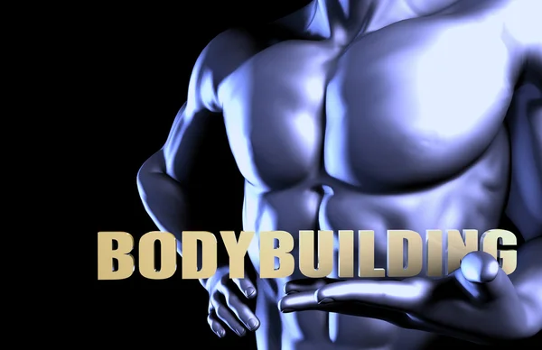 Bodybuilding τέχνη έννοια — Φωτογραφία Αρχείου