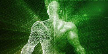 Dijital arka plan konsept sanat