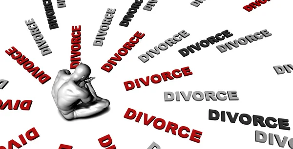 Scheidungskonzeptkunst — Stockfoto