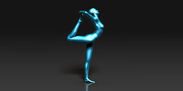 Kral dansçı Yoga Pose — Stok fotoğraf