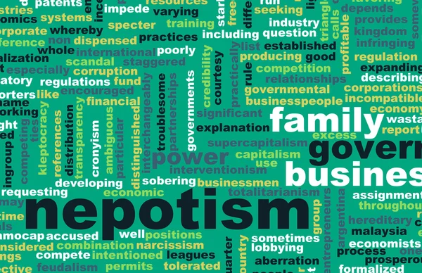 Nepotism as Concept Art — Stock Photo, Image