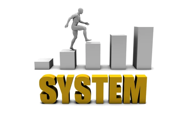 Systeem als Concept Art — Stockfoto
