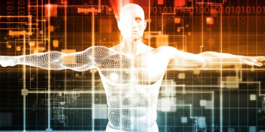 Tıbbi teknoloji konsept sanat