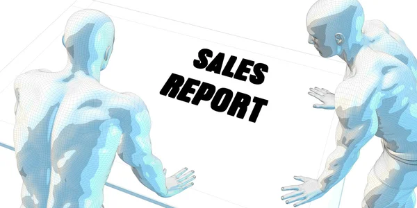 Sales Report Concept Art — Fotografie, imagine de stoc