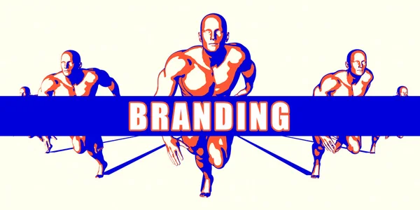 Concept Art di branding — Foto Stock