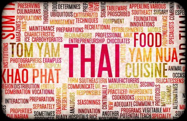 Thais voedsel menu — Stockfoto