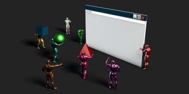 Bir soyut olarak Web sitesi Oluşturucu