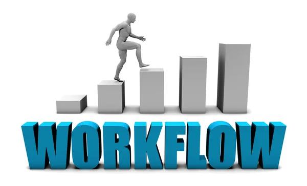 Workflow als Konzept — Stockfoto